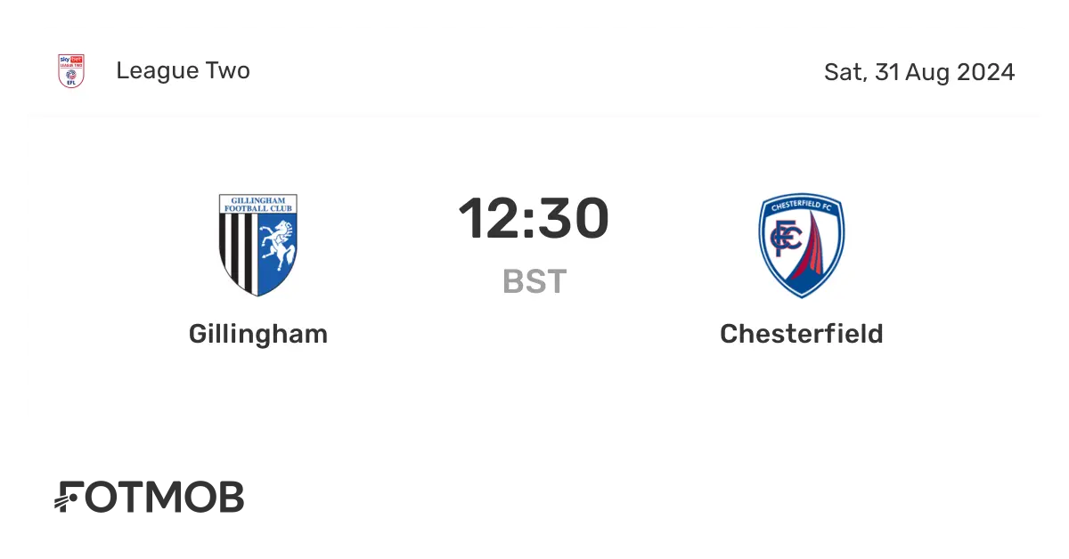 Chesterfield vs Gillingham: A Football Showdown