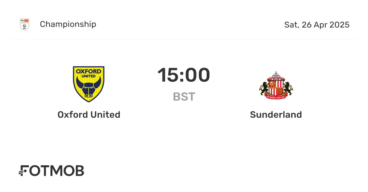 Oxford United vs Sunderland: Match Highlights and Implications