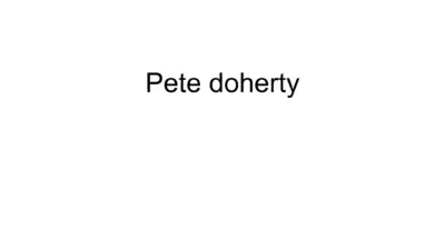 Pete Doherty: A Journey Through Music and Controversy