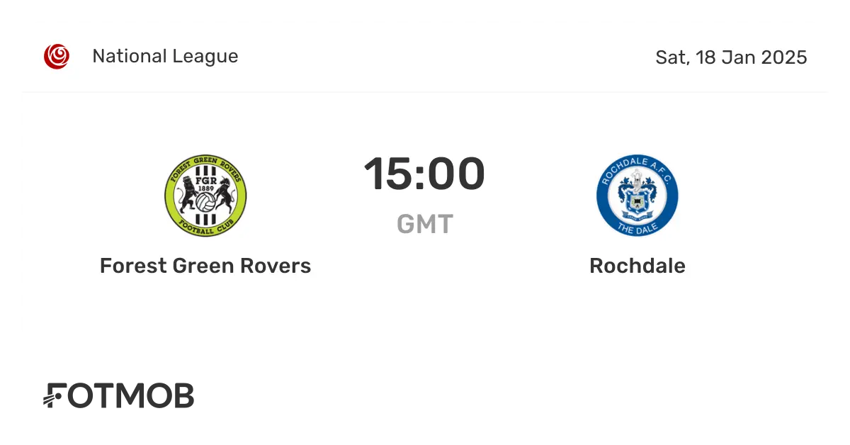 Rochdale vs Forest Green: A Match to Remember
