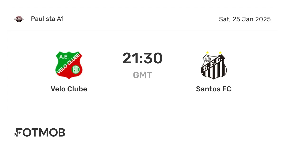 Santos vs Velo Clube: Upcoming Clash in Brazilian Football