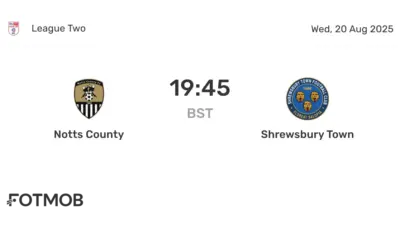 Shrewsbury vs Notts County: Key Match Highlights and Analysis