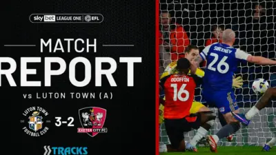 luton town vs exeter city — GB news