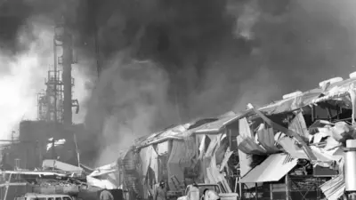 oil refinery fire — GB news