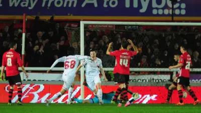 blackpool vs exeter city — GB news