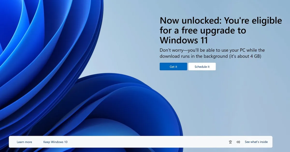 free windows pc upgrade google — GB news