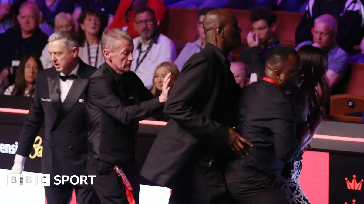 world snooker championship final protest — GB news