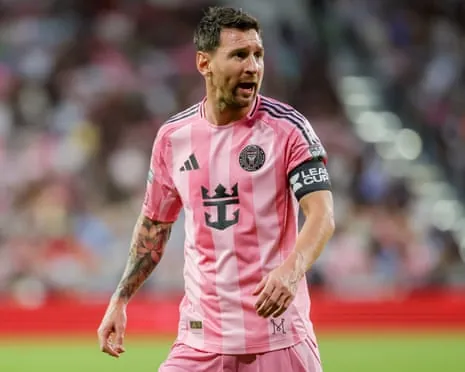 Lionel Messi in action for Inter Miami in August